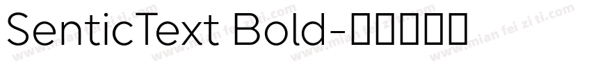 SenticText Bold字体转换